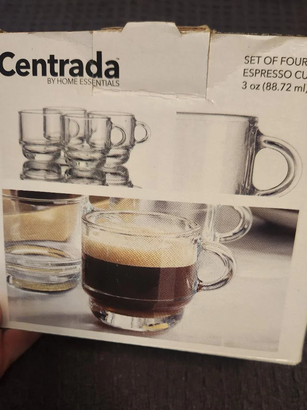 Glass espresso cups